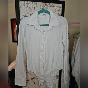 Soft Surroundings Classic White Bodysuit